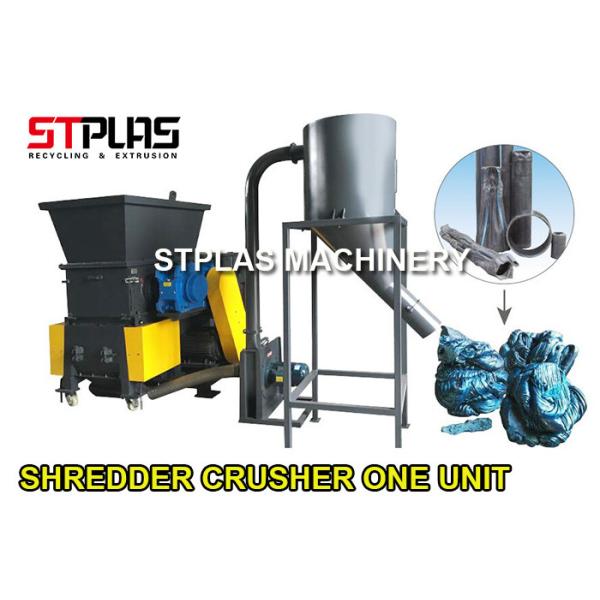 Quality Single Shaft Plastic Shredder Machine And Crusher In One Unit PLC Program Control wholesale
