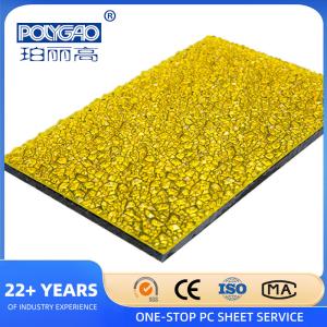 Fire Resistant PC Solid Sheet Building Plastic PC Embossed Sheet