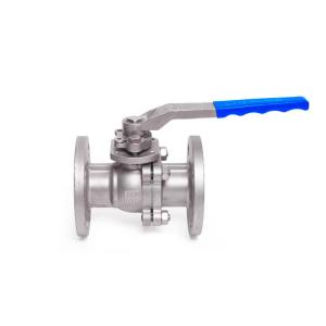 DIN Standard Split Body Low Platform 2pc Ball Valve PTFE PPL Soft Seat