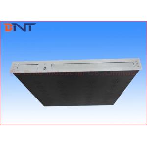 Black Motorized Screen LCD Monitor Lift With Discussion Microphone