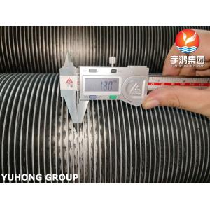 ASTM A376 TP347H solid Spiral High Frequency weld HFW Fin Tube With 11Cr