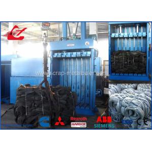 Scrap Tire Baler Hydraulic Baling Machine , Vertical Baling Press Machine