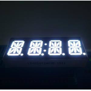 High Brightness 14 Segment Alphanumeric Display White 4 Digit 0.54 Inch For STB