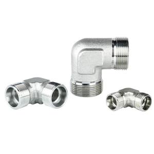 1C9 1D9 DIN Bite Type Tube Fittings 90 Degrees Elbow High Pressure Ball Valve