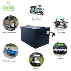 Long-Lasting 64V Lithium Ion Battery for Electric Three-Wheeled Vehicles 100AH