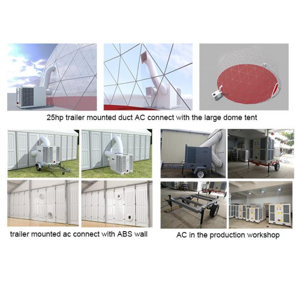 Horizontal Ducted Trailer Mounted Air Conditioner Portable For Luxury Wedding Tent