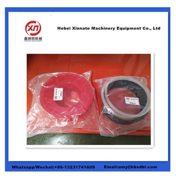 DN230 DN260 DN200 Sany Concrete Pump Parts Rubber Polyurethane Concrete Pump Piston With Guide Ring