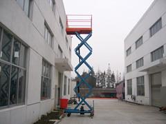 China 10m man stationary mobile scissor lift, portable fixed scissor lift platform on sale