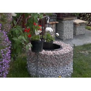 Decoration Stone Filled Wire Mesh Wall 3.0 Mm - 6.0 Mm Wire Diameter