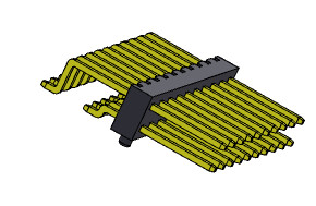 Cheap Pin Header Connector 2.00mm Single Row SMT TYPE 2*2PIN To 2*40PIN H=2.00MM for sale