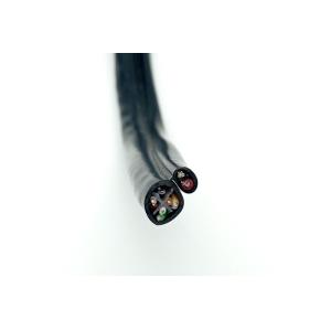 UTP CAT6+2C Unshielded Bulk CCTV Cable 18AWG CCA Power PVC Black Jacket 8 Figure