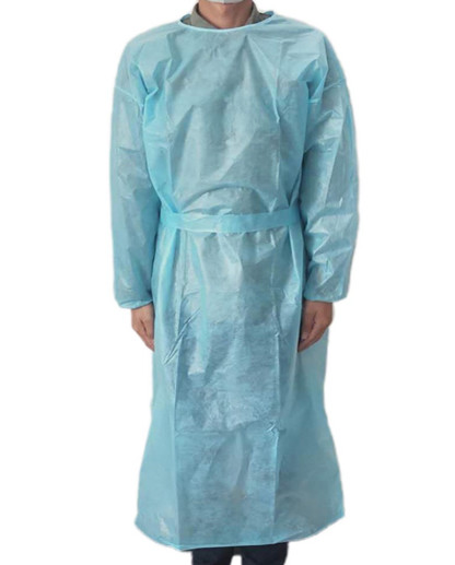 Quality Antibacterial CPE Gown , Fluid Resistant Disposable Protective Wear wholesale