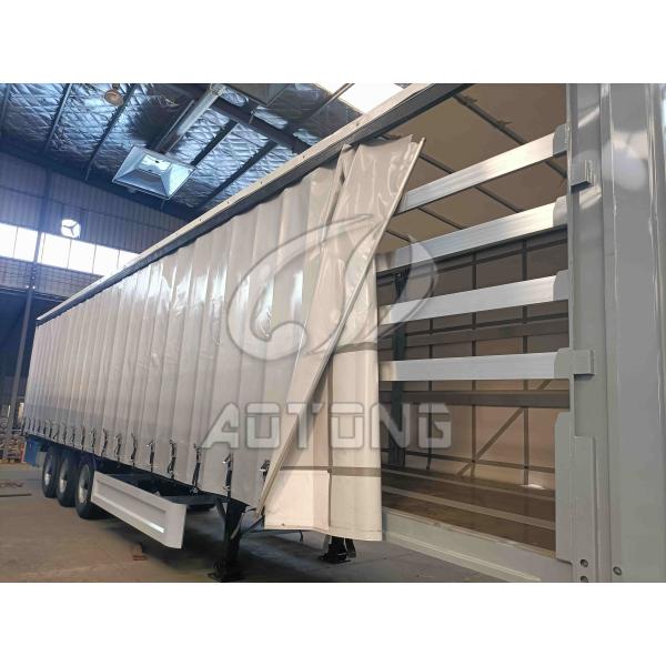 90 W mm*13 Thickness mm*10 Layer Leaf Spring 3 Axles Van Box Semi Trailer for Cargo Transport