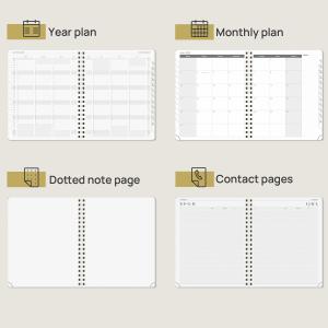 Wirebound Executive Planner 2023 , Weekly Schedule Custom Monthly Planner