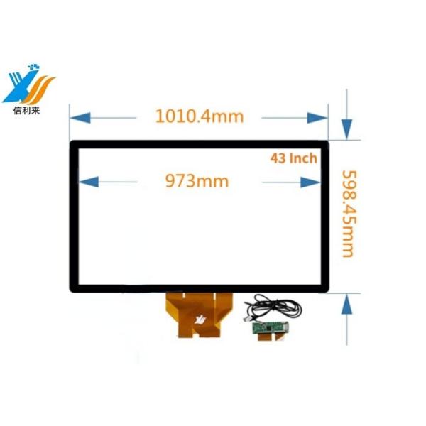 Quality 43" multi touch capacitive touch panel customizable with BOE monitor LG IC for interactive video wall HMI education self-service kiosk tablets cash register POS wholesale