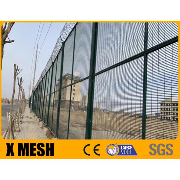 Anti Cut Fence With Concertina Razor Wire 3.5m High Heavy Gauge Small Hole For