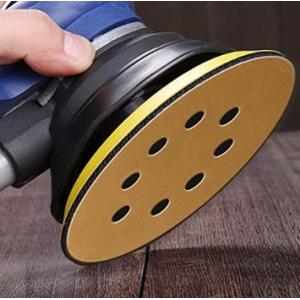 China 5 Gold Sanding Discs 8Hole Hook and Loop Sandpaper Woodworking or Automotive on sale