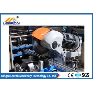 Hydraulic Cut Strut Channel Roll Forming Machine , Steel Roll Forming Machine