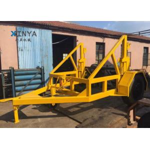 5 Ton Cable Drum Carriage , Cable Reel Trailer With Over Run Brake System