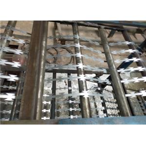 China Blade Galvanized Barbed Wire Concertina Mesh Lashings In Coastal Areas on sale