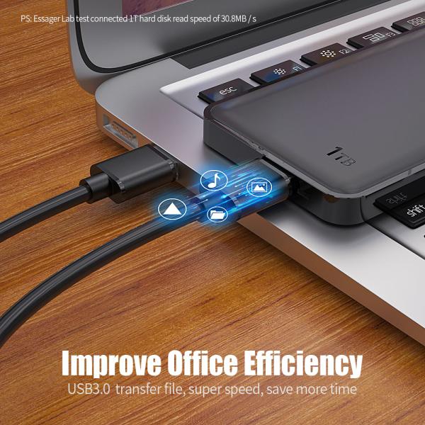 Essager 2021 USB Extension New Products Male to Male Data Cable USB3.0 for Data Transmission
