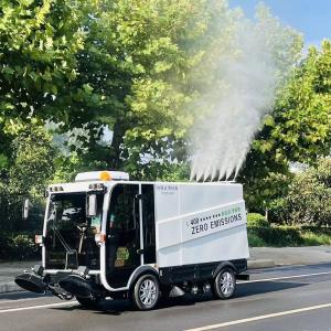 Pure Electric Four Wheel Multifunctional Sweeper With Large Capacity Dustbin