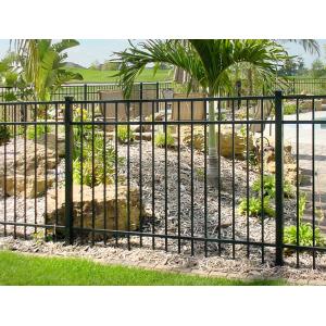 Rustproof 210cm Tall Decorative Metal Fencing Panels With 2mm Thickness Tube