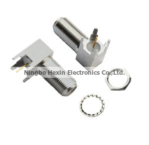 Cheap F connector with brackets for pcb board for sale