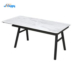 Scratch Resistant Extendable Kitchen Table Adjustable With 1700mm Length