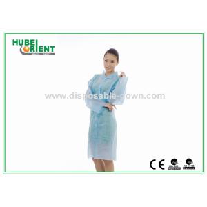 Laboratory Gowns Blue Disposable Lab Coats with ISO13485/CE MDR Certified With