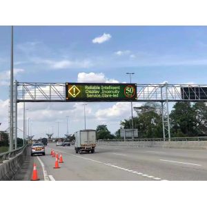 Outdoor IP65 Waterproof Variable Message Sign with 16*8 Resolution and 12000