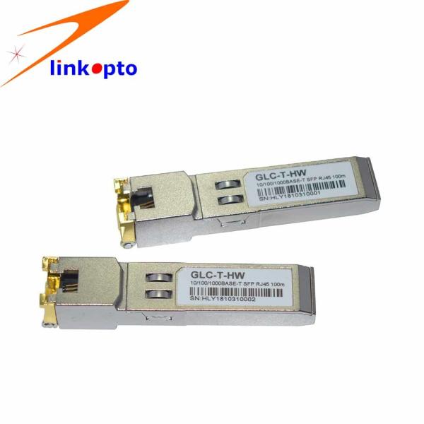 Copper - T RJ45 Sfp Transceiver Connector , Ethernet Huawei Sfp Transceiver
