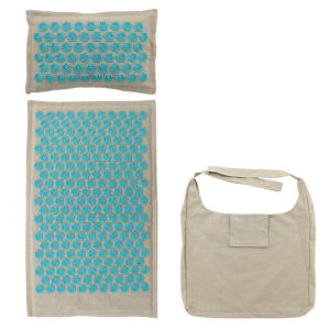 China Coconut Fiber	Yoga Acupuncture Mat Set For Foot Back Neck Pain Relief on sale