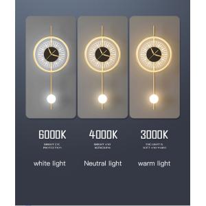 Modern Style Design Wall Lamp For Living Room Bedroom Background Hotel Clock
