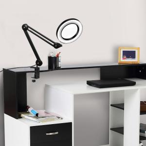 USB power supply Magnifying lamp swivel arm magnifier desk lamp with clamp task