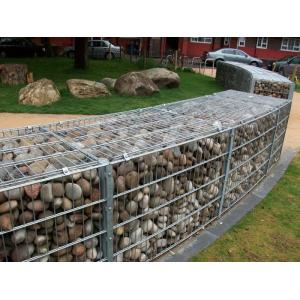 Wire Mesh 2mm Gabion Fence System Galvanized Pvc Coated Stone Filled Weld