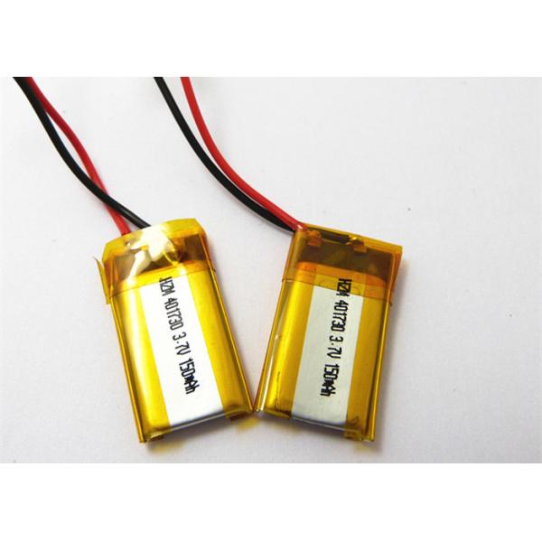 Rechargeable 401730 3.7 V 150mah Lipo Battery , Bluetooth Headset Battery
