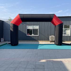 New Design outdoor round advertising inflatable arch with verlcro logo printing