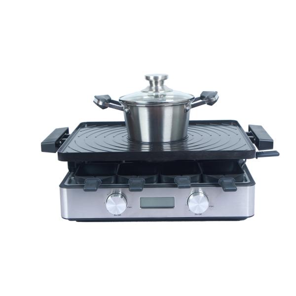 Quality Raclette / Fondue Set With Stainless Steel Fondue Pot And Housing wholesale