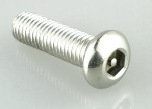 China Button Head Hex Socket Security Stainless Steel Dome Head Screws Case Hardened Steel on sale