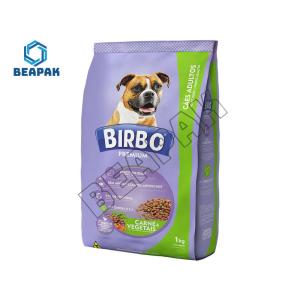 China 4 Layers Resealable Aluminum Foil Pet Food Flat bottom Bags cat food packaging With Zipper on sale