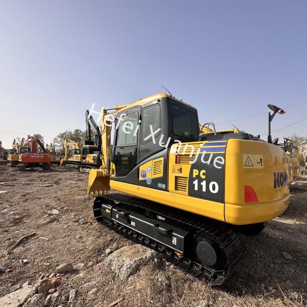 Used Komatsu PC110 Construction Excavator Efficient Maximum Main Pump Flow