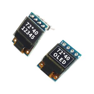 0.42 Inch PMOLED Display , 72X40, IIC/SPI Interface , 16 PINS Oled Module
