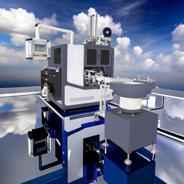 Quality HIGH-SPEED FOUR-AXIS NON STOP TURRET SLITTING REWINDING MACHINE FOR EASY OPERATIONS GLUELESS GLUE LESS NO GLUE GLUE FREE wholesale