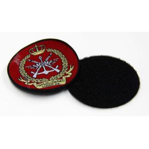 Woven Label Custom Shape Embroidered Patches velcro on For Clothes