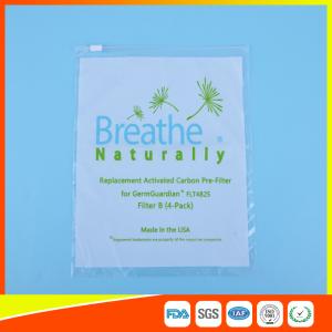 Cheap Custom Printed Zippered Storage Bags Clear Reclosable Plastic Material for sale