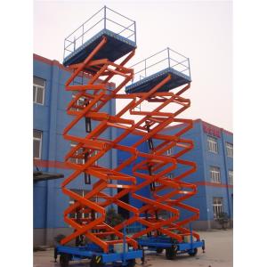 Forklift Aerial Platform Mobile Scissor Lift With Manual Lowering Valve