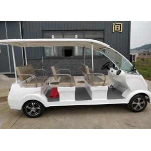 Eco Friendly 8 seats 4kW Electric Sightseeing Car With Foldable Sun Shade For