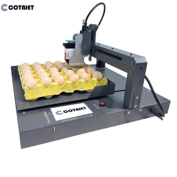 300DPI -600DPI Egg Coding Machine / Egg Inkjet Printer With Printing On Eggs And