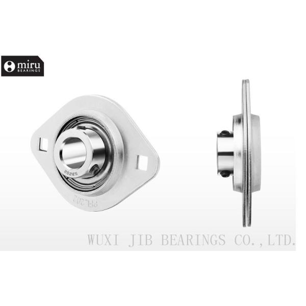 100Cr6 Steel Flange Ball Bearing Unit SBPFL201 - SBPFL207 C0 / C3 , Pillow Block